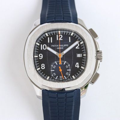 Swiss Replica Patek Philippe Aquanaut  42.2mm Blue Rubber Strap